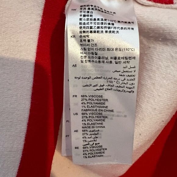 Sandro Paris Oversized Pullover Stripe V-Neck Sweater - Picture 5 of 8